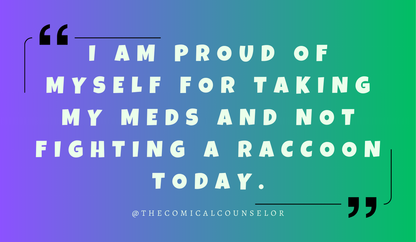 Funny Self-Care Affirmation Cards Deck